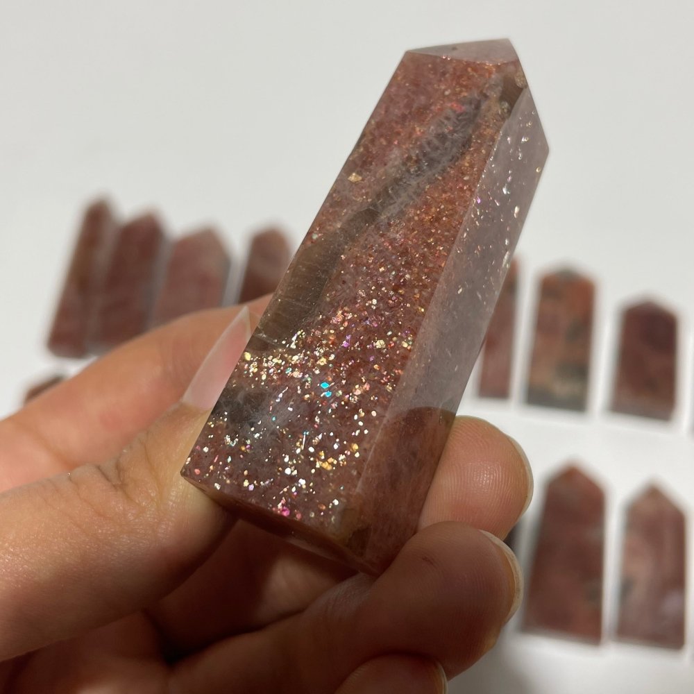 35 Pieces High Quality Sunstone Points -Wholesale Crystals