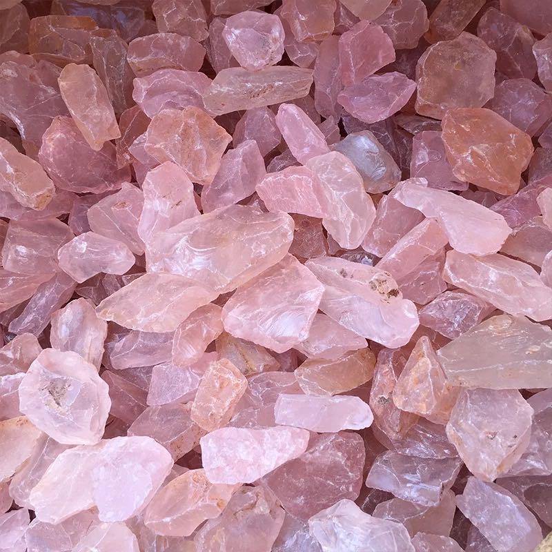 Raw Rose Quartz Crystal Rough -Wholesale Crystals