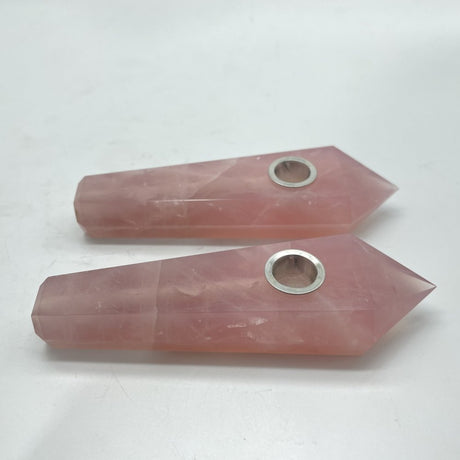 3Types Smoky Pipes Rose Quartz Ruby Zoisite Clear Quartz Smoky Pipes Wholesale -Wholesale Crystals