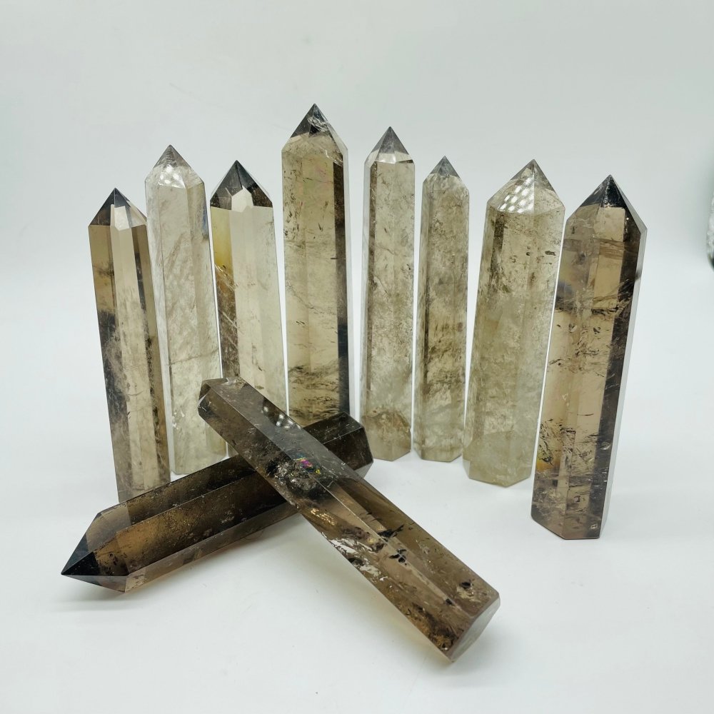 4-6in Smoky Quartz Crystal Points Tower Wholesale -Wholesale Crystals