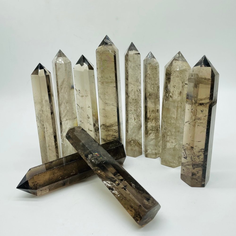 4-6in Smoky Quartz Crystal Points Tower Wholesale -Wholesale Crystals