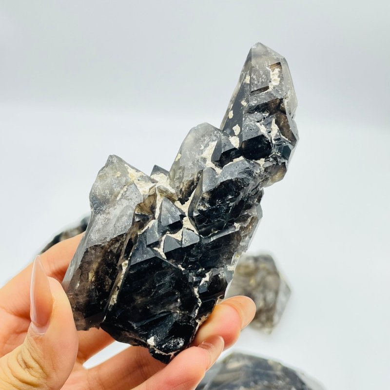 4 Pieces Smoky Quartz Backbone Specimen Crystal Stone -Wholesale Crystals