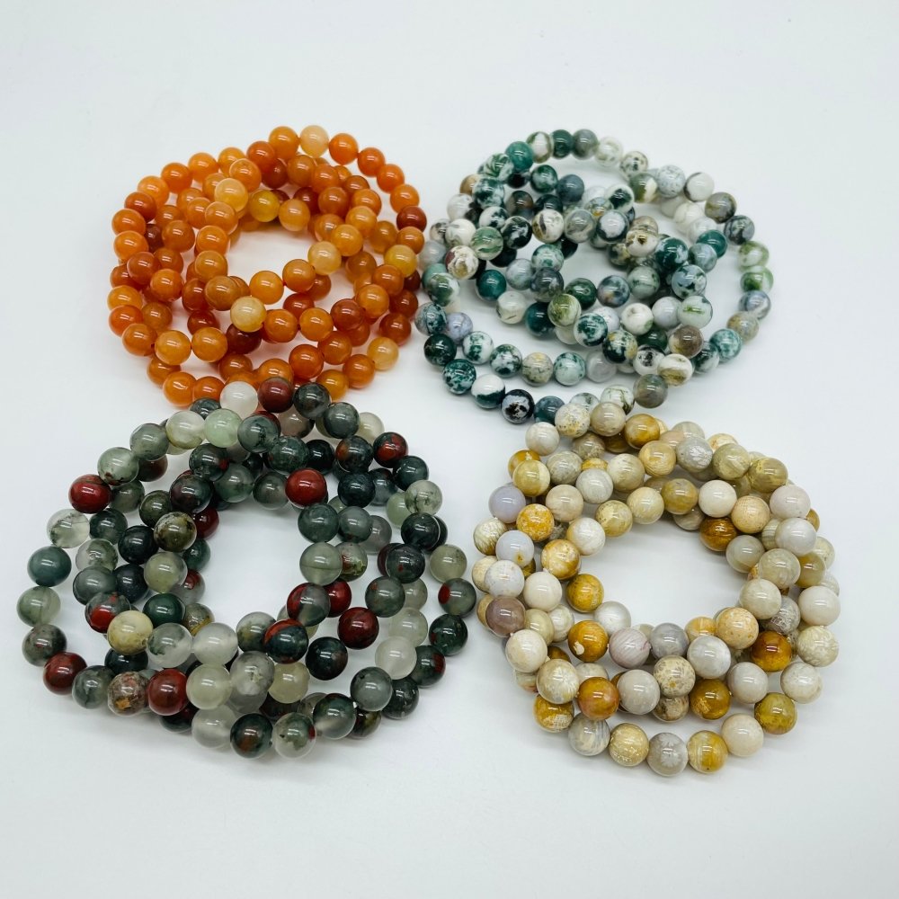 4 Types Bracelet Africa Blood & Yellow Aventurine Wholesale -Wholesale Crystals