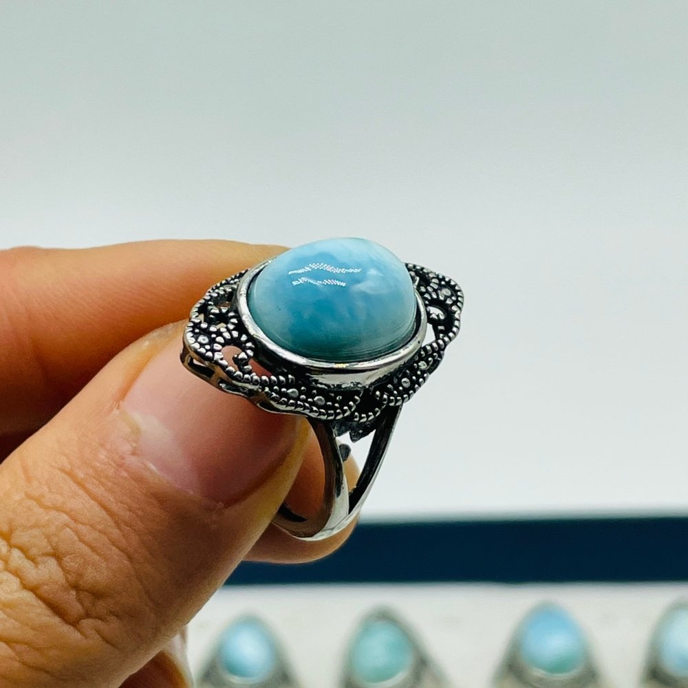 41 Pieces Beautiful Larimar Ring -Wholesale Crystals