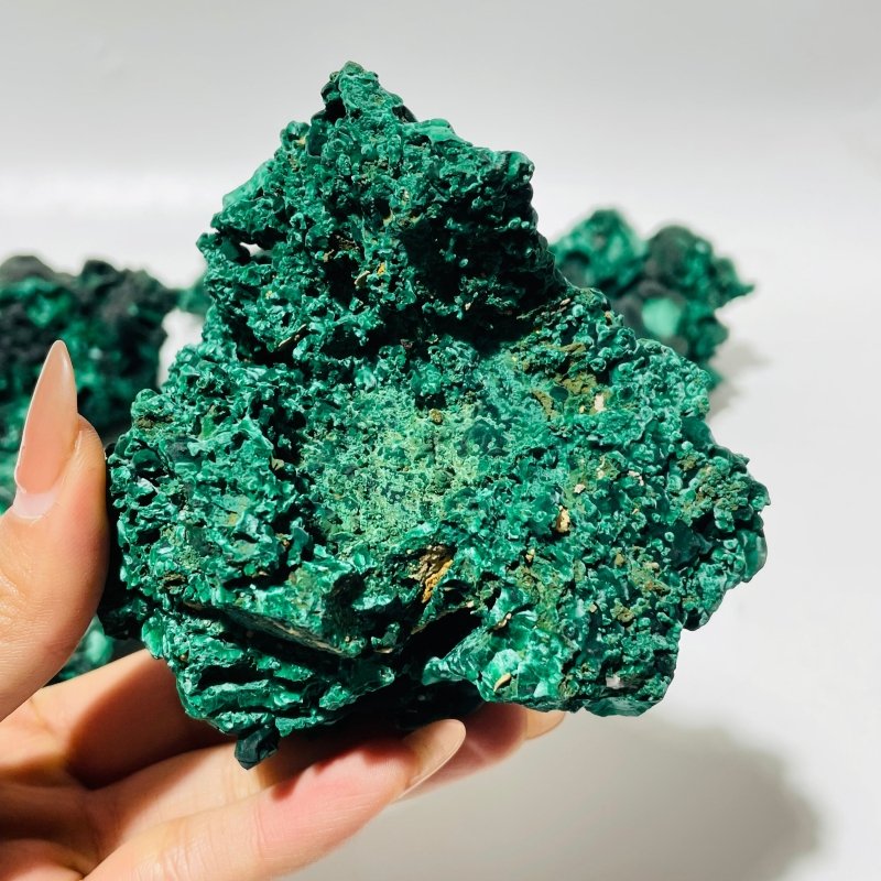 5 Pieces High Quality Raw Malachite Specimen -Wholesale Crystals