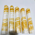 5 Pieces Large Yellow Calcite Tower Point -Wholesale Crystals