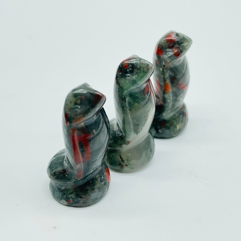 5 Types Cobra Snake Red jasper & Africa Blood Stone Carving Wholesale -Wholesale Crystals