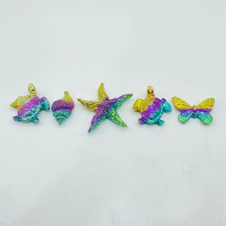 5 Types Colourful Bismuth Animals Carving Butterfly Seahorse Wholesale -Wholesale Crystals
