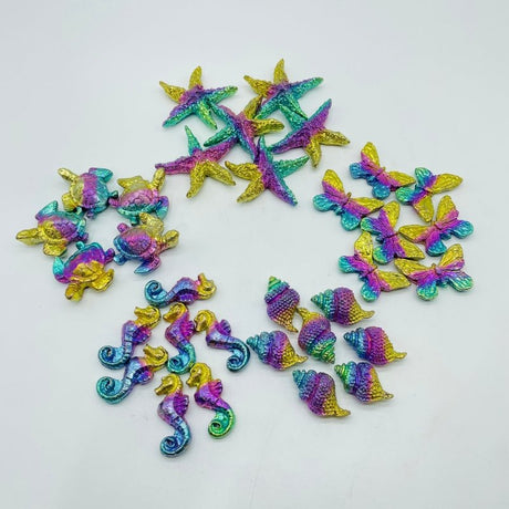 5 Types Colourful Bismuth Animals Carving Butterfly Seahorse Wholesale -Wholesale Crystals