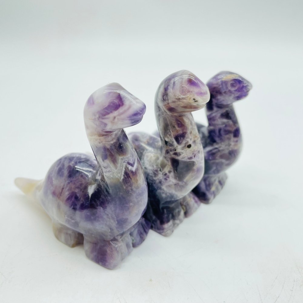 5 Types Dinosaur Chevron Amethyst & Moss Agate Carving Animals Wholesale -Wholesale Crystals