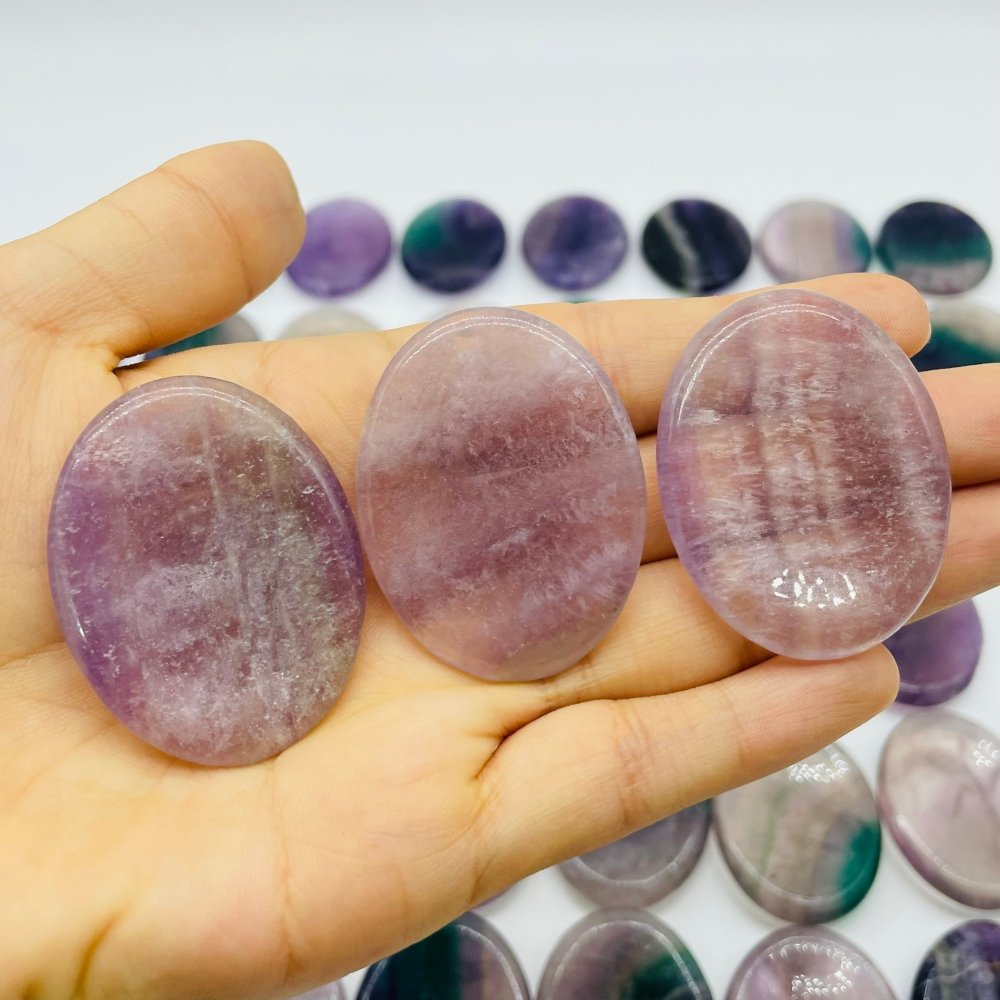 50 Pieces Fluorite Worry Stone -Wholesale Crystals