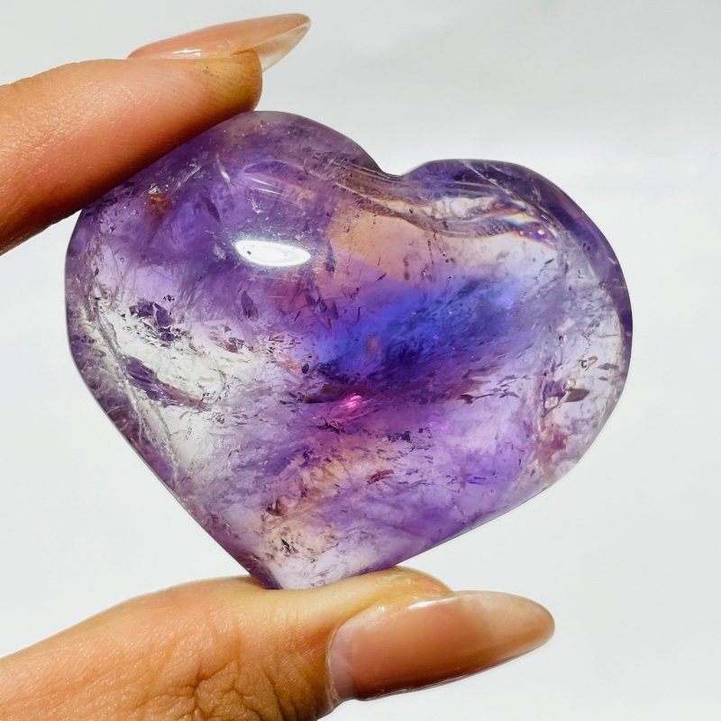 52 Pieces Ametrine Heart Crystal -Wholesale Crystals
