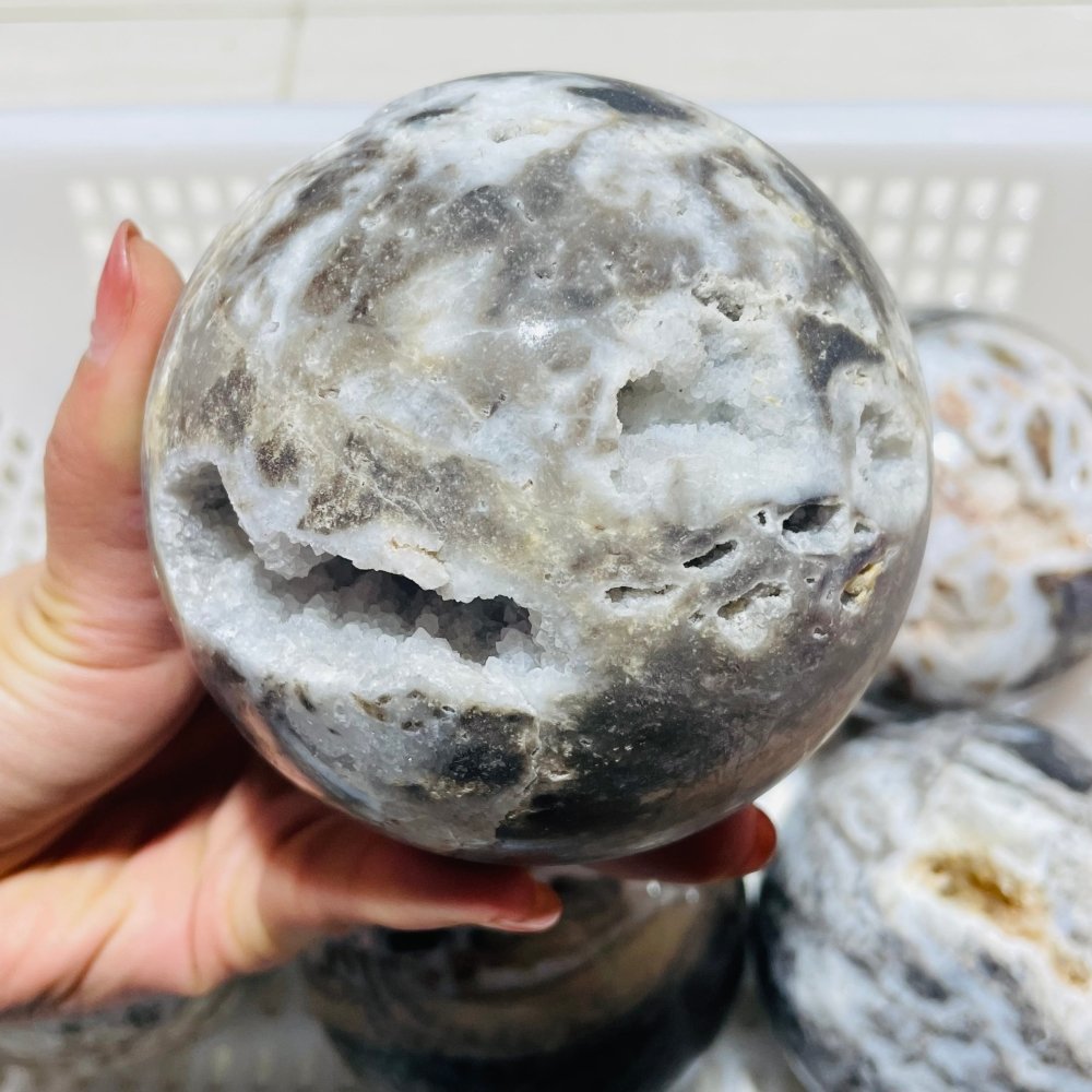 6 Pieces Large Sphalerite Geode Sphere Ball -Wholesale Crystals