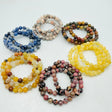 6 Types Bracelet Sodalite & Yellow Calcite Wholesale -Wholesale Crystals