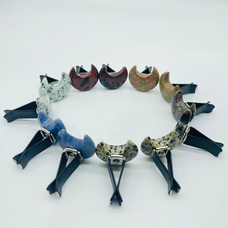 6 Types Crystal Car Air Vent Clips Crystal Moon Wholesale Car Accessories -Wholesale Crystals