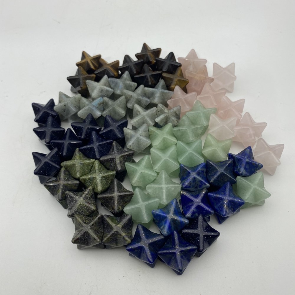 6 types mini merkaba rose quartz lapis merkaba wholesale -Wholesale Crystals