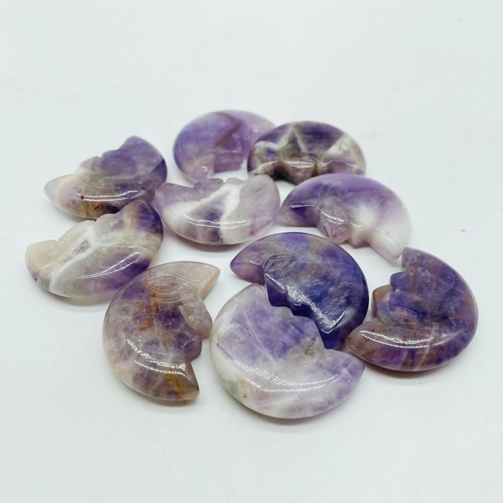 6 Types Moon Face Stone Crazy Agate & Labradorite Carving Wholesale -Wholesale Crystals