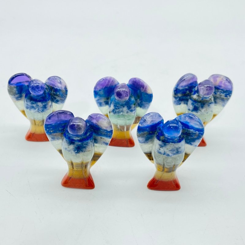 7 Chakra Stone 1.5inch Angel Carving Wholesale - Wholesale Crystals