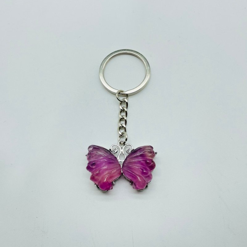 8 Types Crystal Keychain Stone Carving Wholesale Wing Heart Shape - Wholesale Crystals