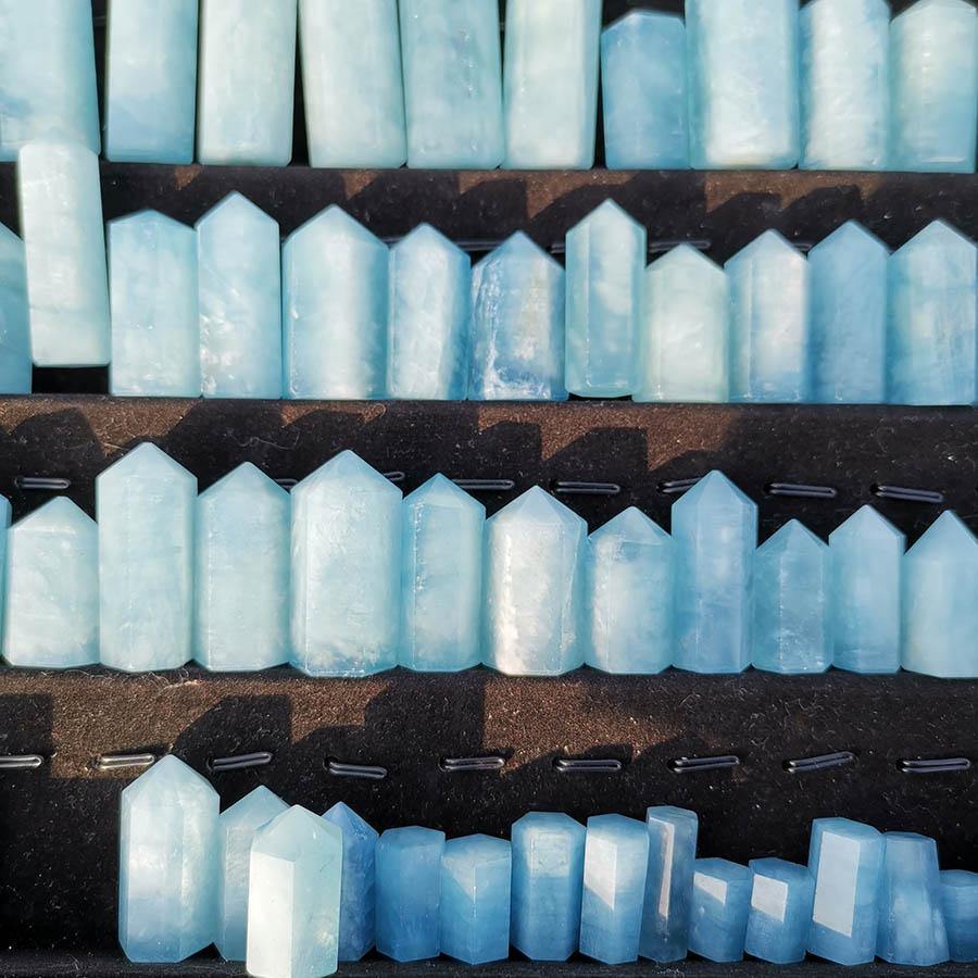 Aquamarine Point Tower -Wholesale Crystals
