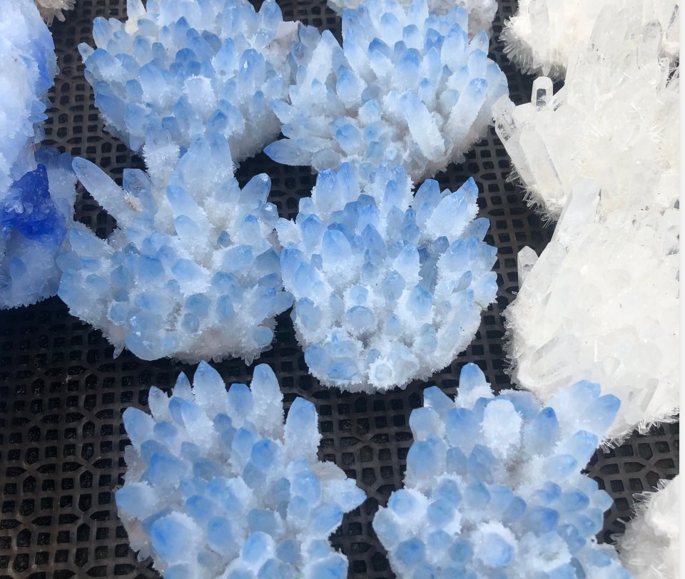 Blue Aura Crystal Cluster -Wholesale Crystals