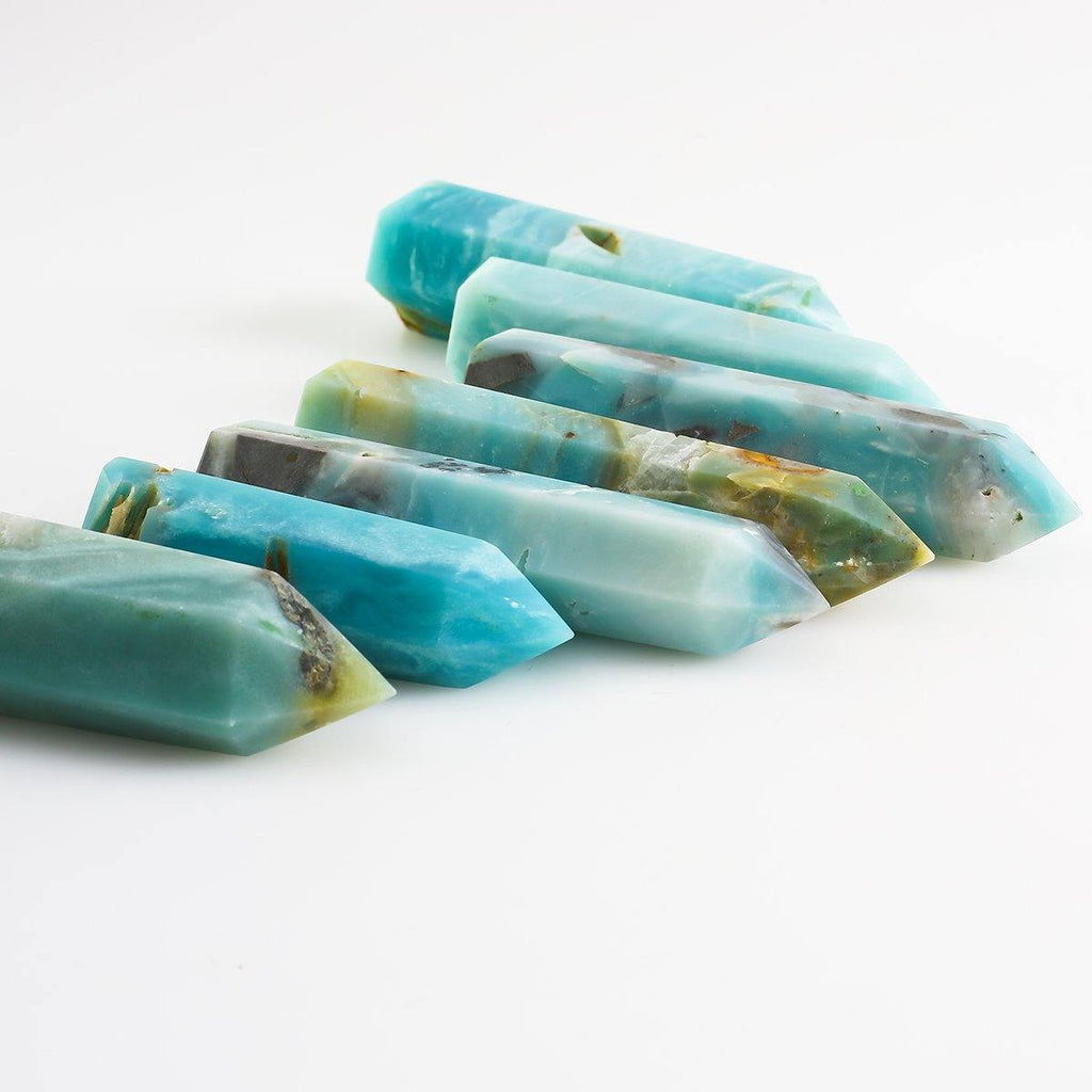 Caribbean Calcite Sky Blue Towers -Wholesale Crystals
