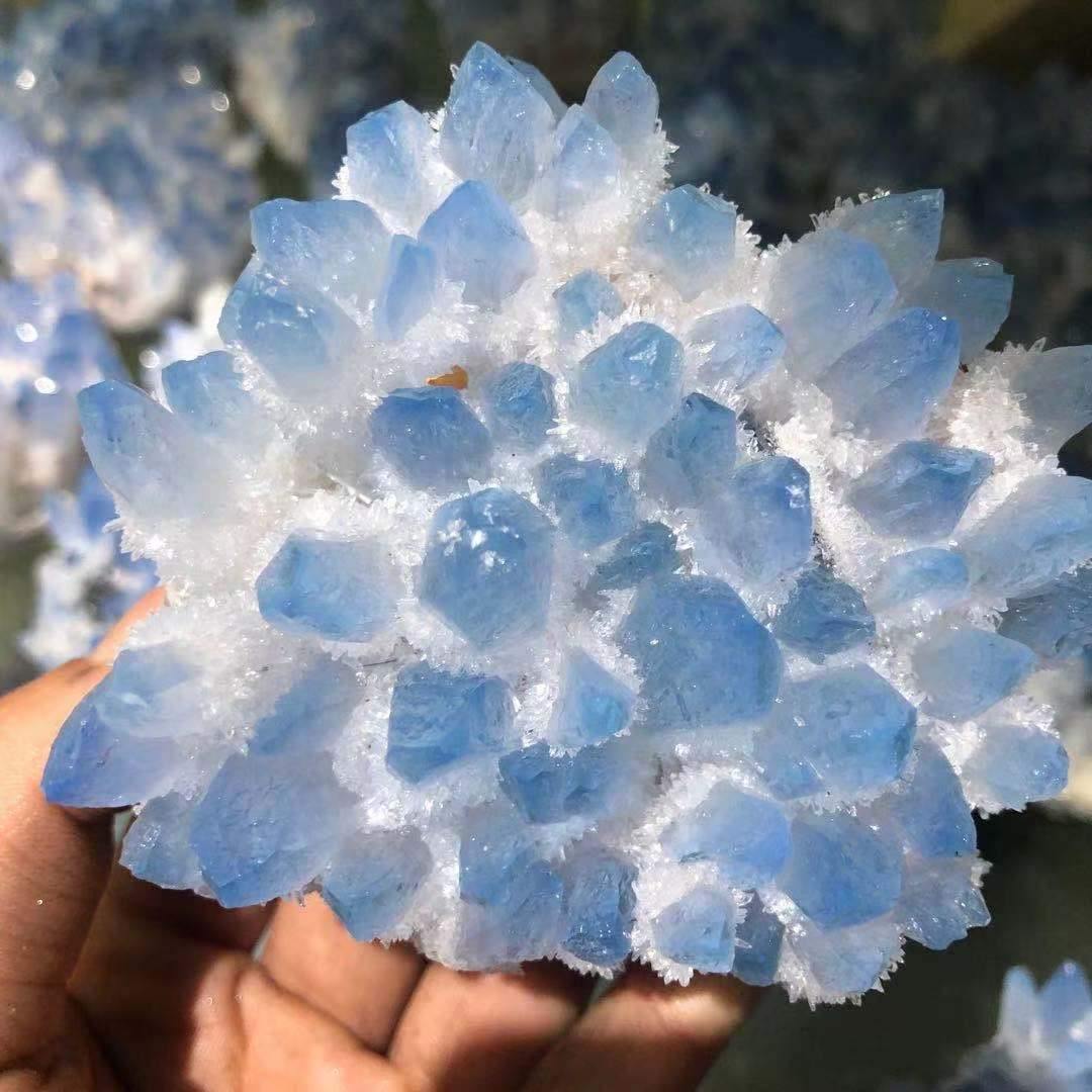 Blue Aura Crystal Cluster -Wholesale Crystals