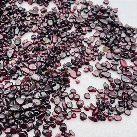 red garnet gravel chips -Wholesale Crystals