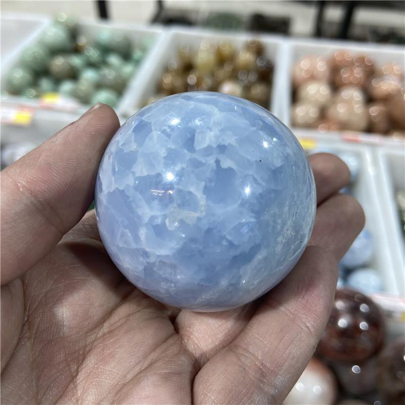 Blue Calcite Ball -Wholesale Crystals