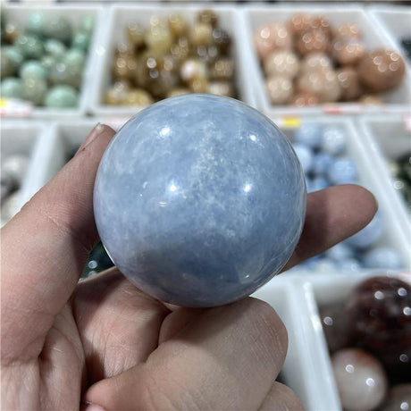 Blue Calcite Ball -Wholesale Crystals