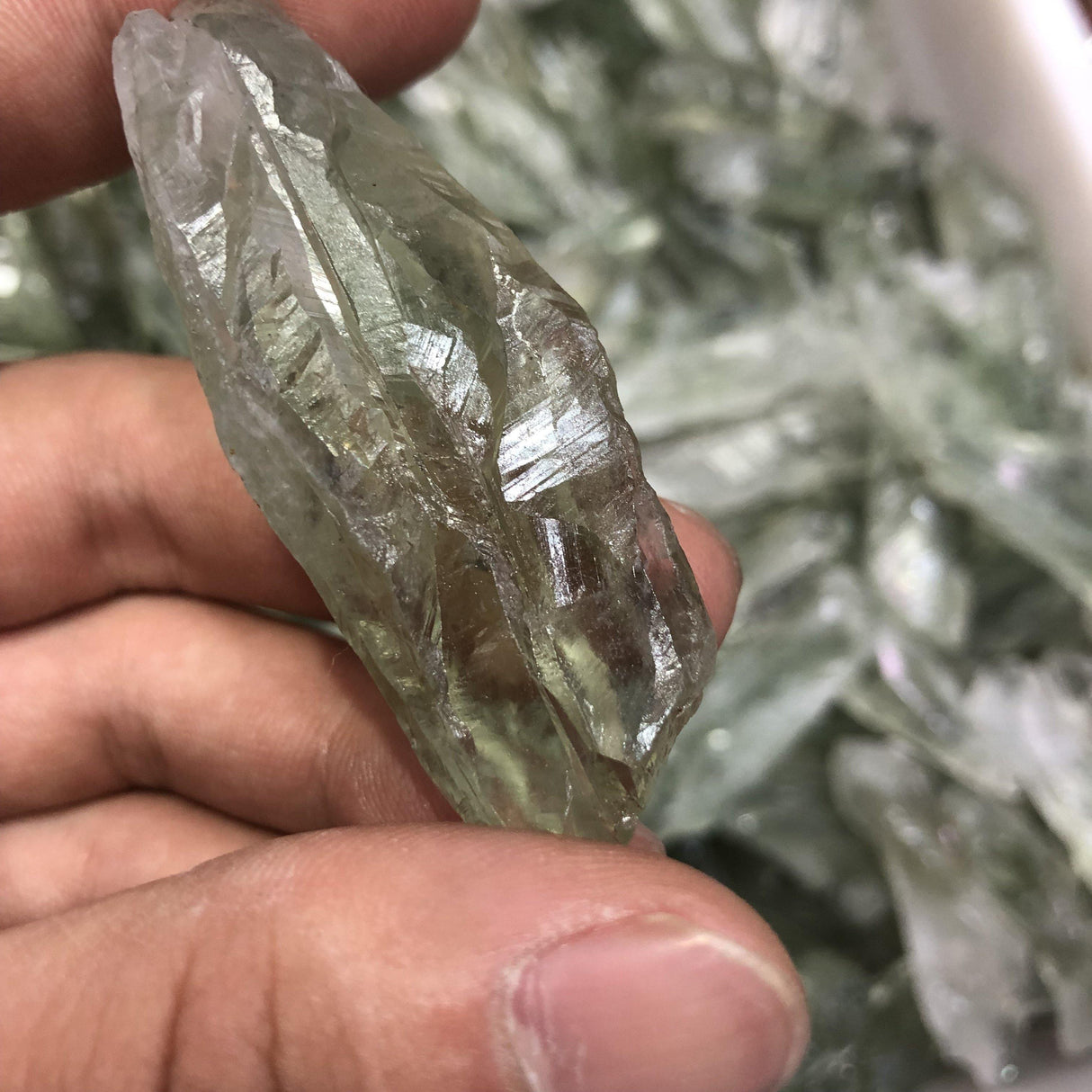 Green amethyst raw -Wholesale Crystals