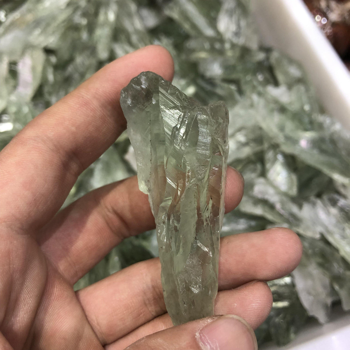 Green amethyst raw -Wholesale Crystals