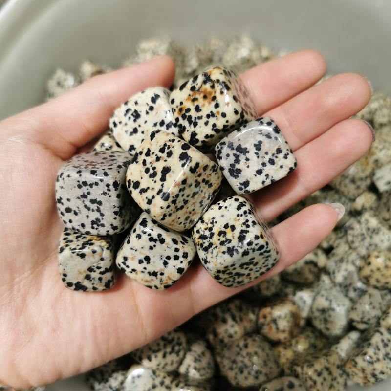 dalmatian jasper cube tumble stone -Wholesale Crystals