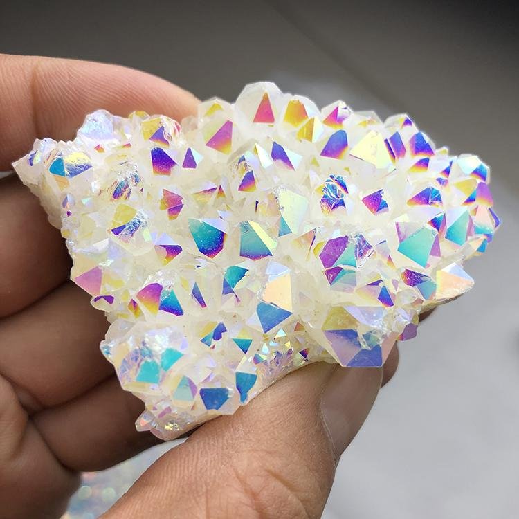 Angel Aura Spirit Quartz Crystal Cluster -Wholesale Crystals