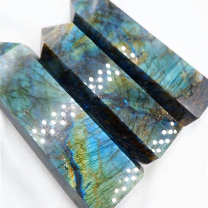 high quality labradorite tower point -Wholesale Crystals