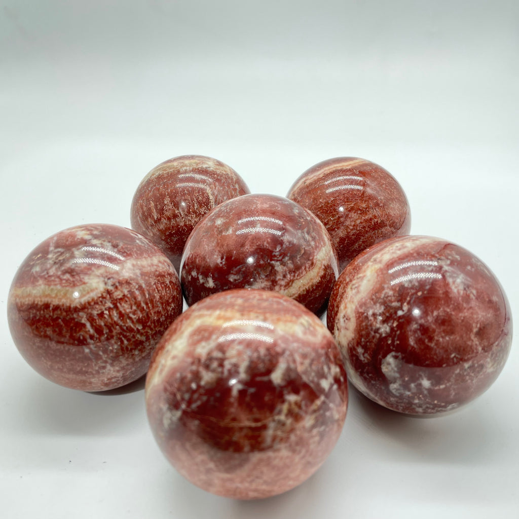 Red Dali Jasper Spheres 2kg(4.4lbs) Wholesale -Wholesale Crystals