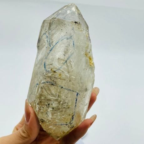 A79 Enhydro Many Large Bubbles Quicksand Double Point -Wholesale Crystals