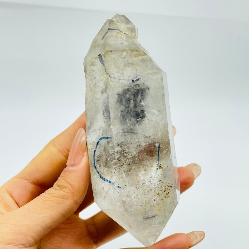 A80 Enhydro Crystal Quartz Double Point -Wholesale Crystals