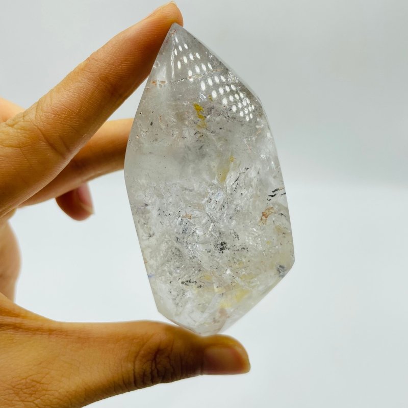 A82 Black Quicksand Polished Enhydro Quartz Crystal -Wholesale Crystals