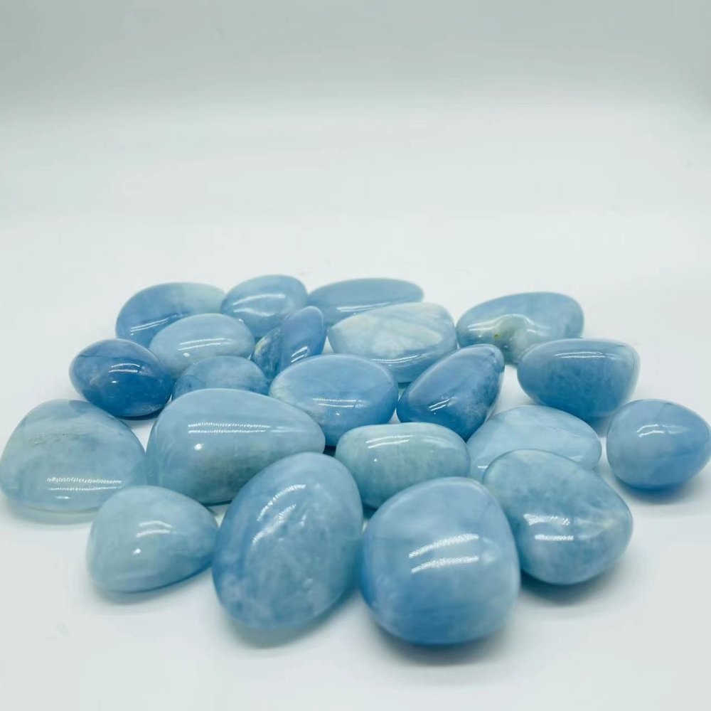 Aquamarine Tumbled Stone Wholesale -Wholesale Crystals