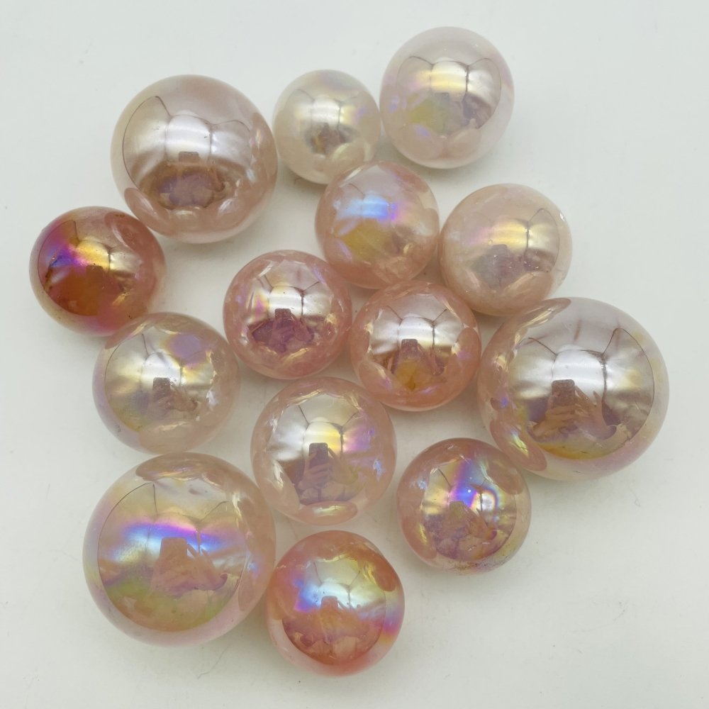 Aura Rose Quartz Ball Wholesale -Wholesale Crystals