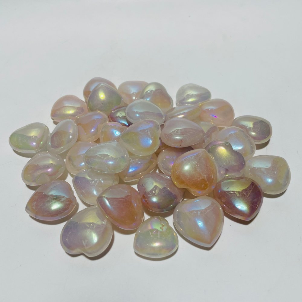 Aura Rose Quartz Heart Crystal Wholesale Clearance -Wholesale Crystals