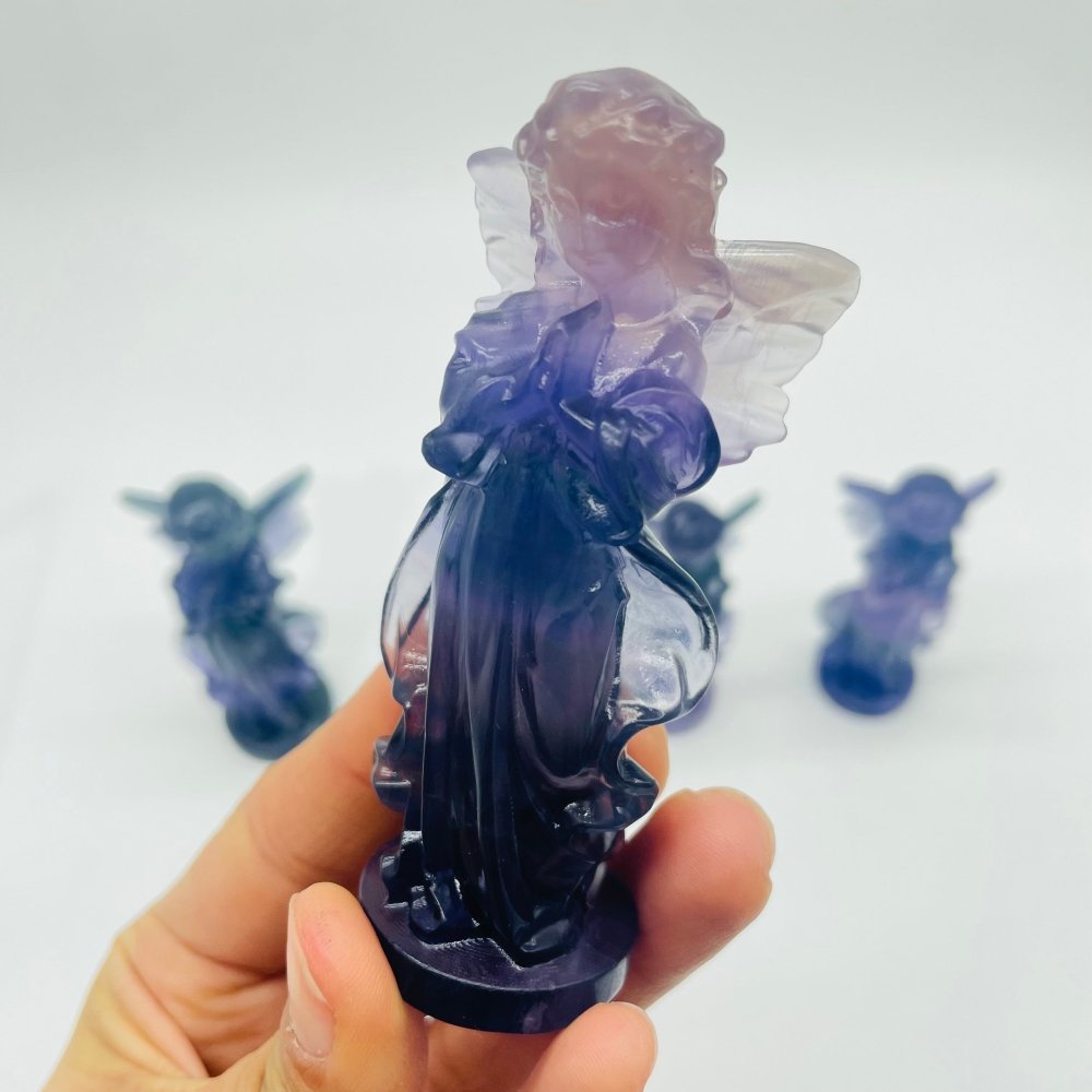 Beautiful Fluorite Angel Carving Wholesale -Wholesale Crystals
