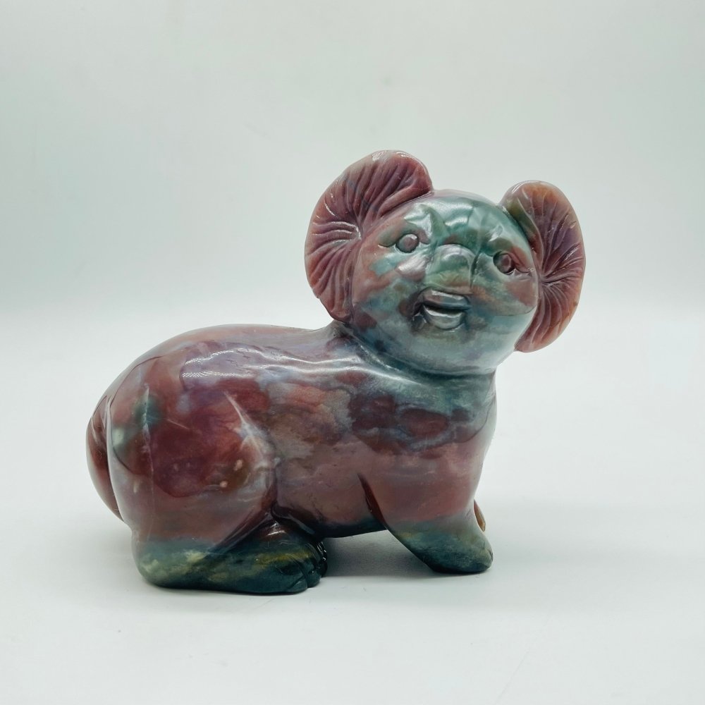 Beautiful Ocean Jasper Koala Carving -Wholesale Crystals