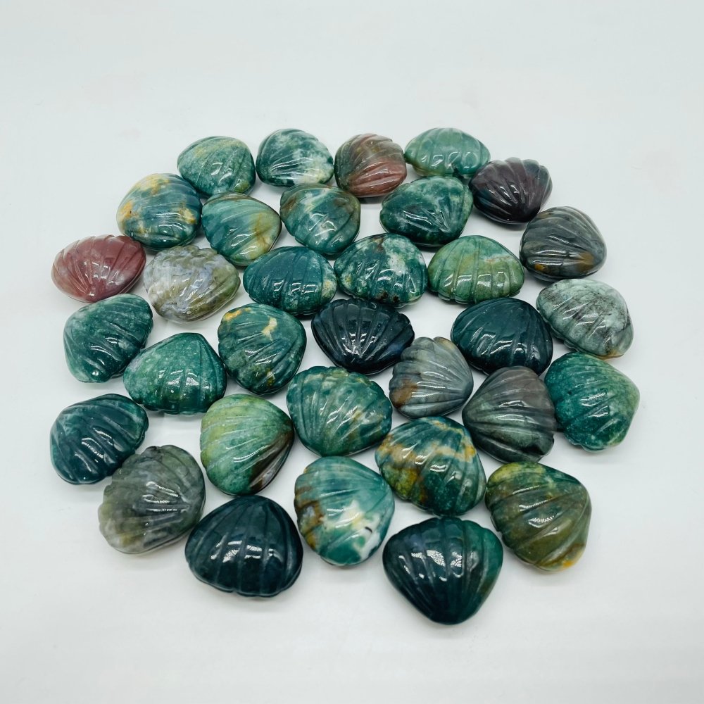 Beautiful Ocean Jasper Shell Carving Wholesale -Wholesale Crystals