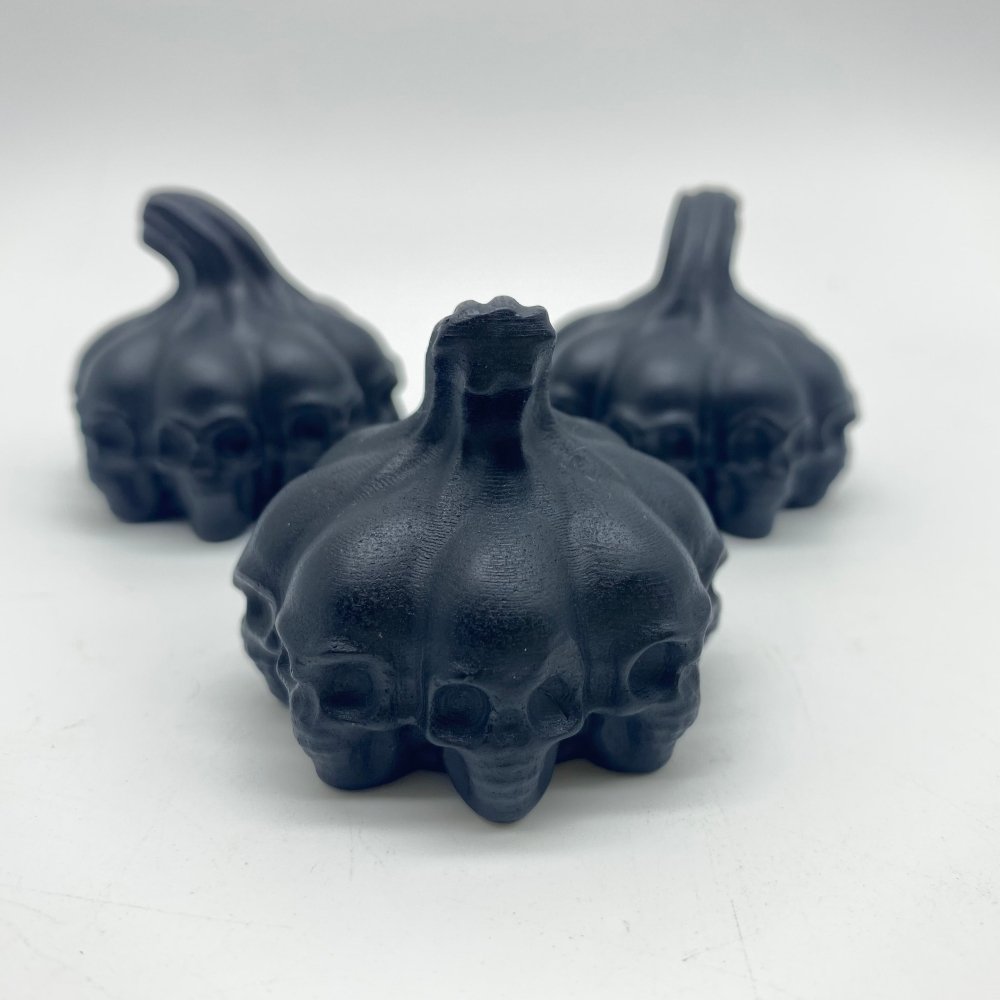 Black Obsidian Halloween Skull Pumpkin Carving Wholesale -Wholesale Crystals