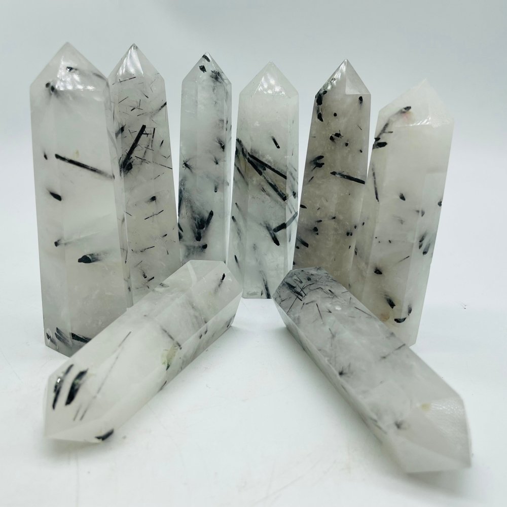 Black Tourmaline Quartz Point Crystal Tower Wholesale -Wholesale Crystals