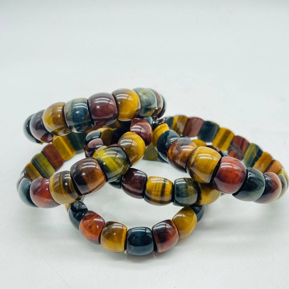 Blue Red Yellow Mixed Color Tiger Eye Bracelet Crystal Wholesale -Wholesale Crystals