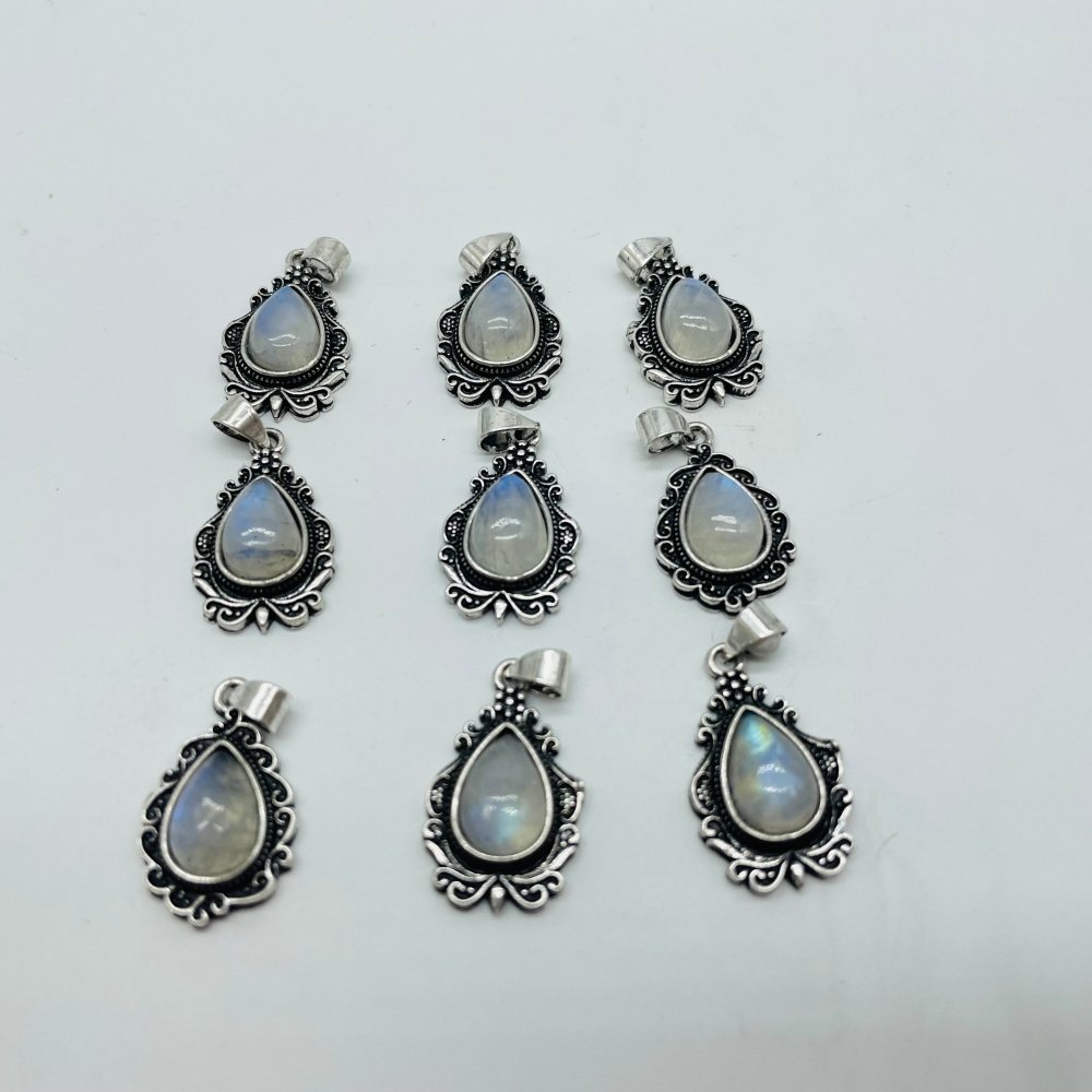 Blue Sri Lanka Moonstone Teardrop Shape Pendant Wholesale -Wholesale Crystals