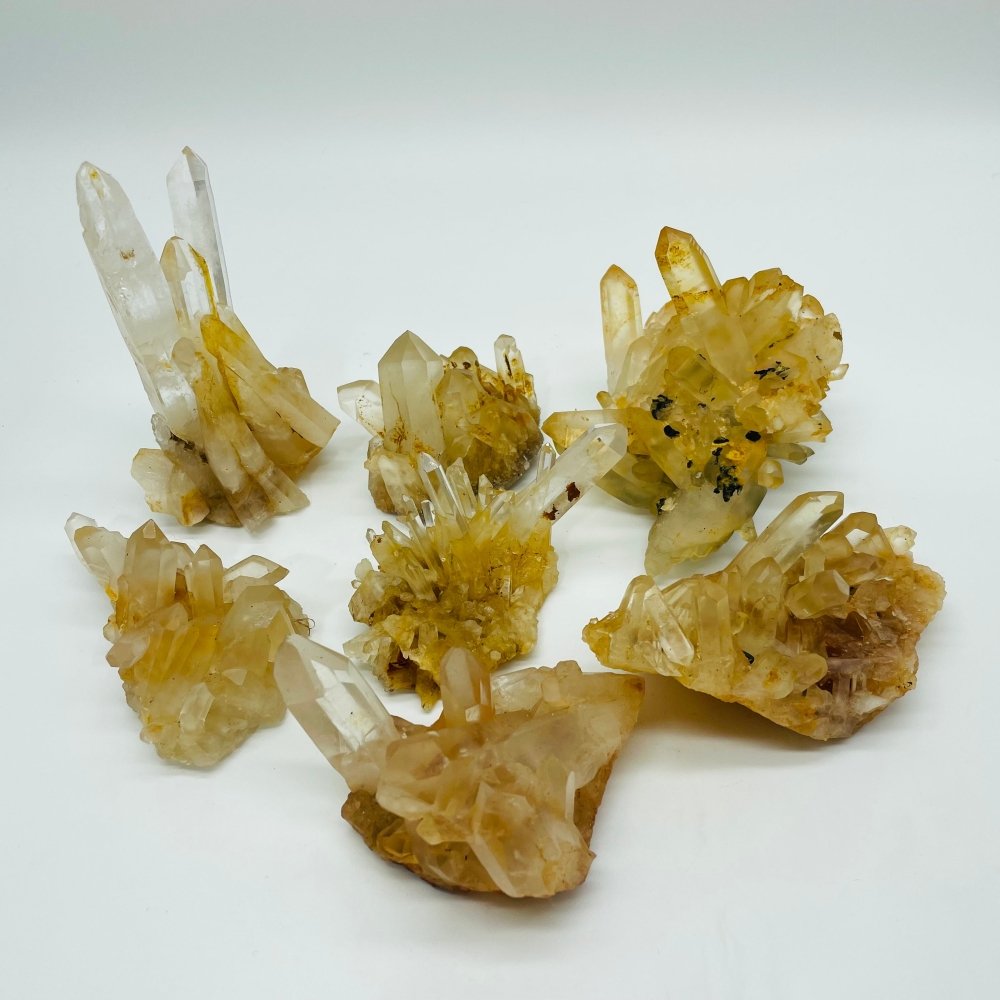 Brazil Orange Quartz Clear Quartz Raw Cluster Wholesale -Wholesale Crystals